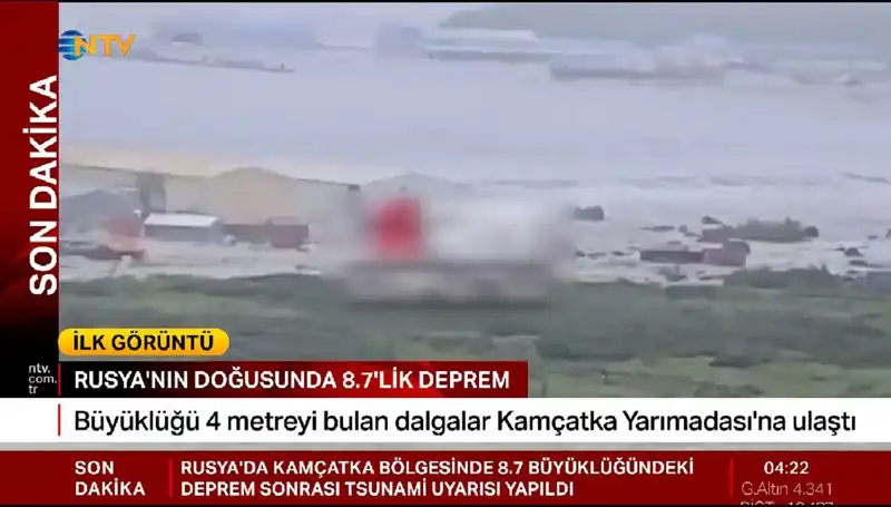 Kamçatka Kıyılarında İlk Tsunami Dalgaları: Neler Yaşandı?