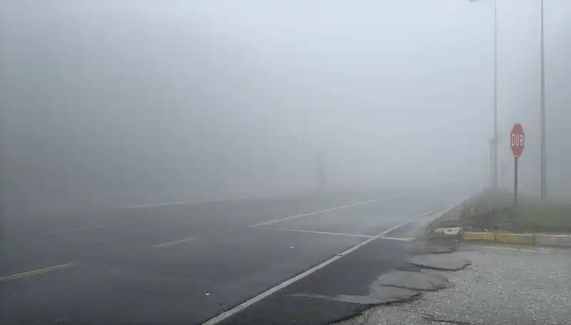 Bolu Dağı'nda Sis, Görüş Mesafesini Etkileyerek Sürücüleri Zorluyor