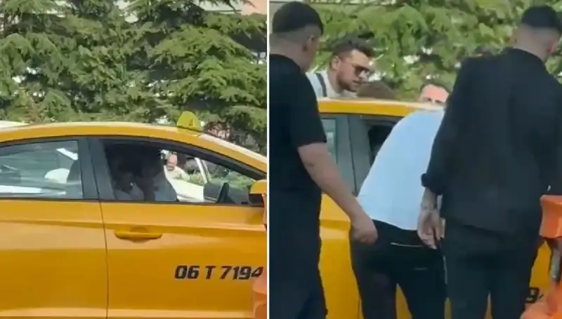 Trafikte Tartışma: Genç Adamın Taksi Şoförüne Yumruk Attığı Olay Olay Oldu!