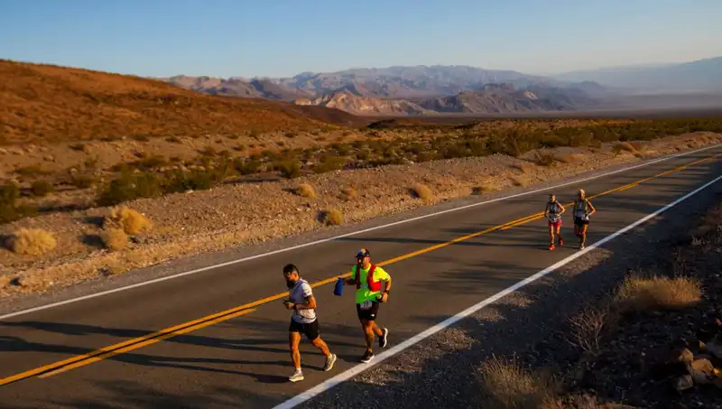 Ölüm Vadisi'nde Koşulan “Dünyanın En Zor” Maratonunda Kırılan Rekor Eğlencenin Hipnotik Yüzü
